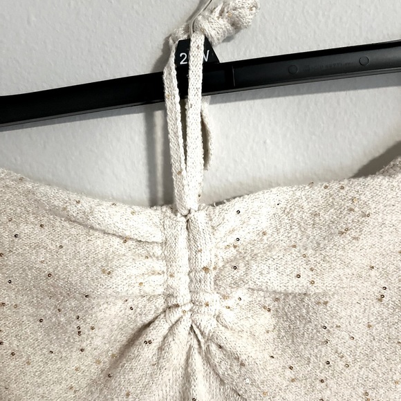 Wild Fable Tube midi dress. Ivory with metallic shine. Size Large - Picture 3 of 9